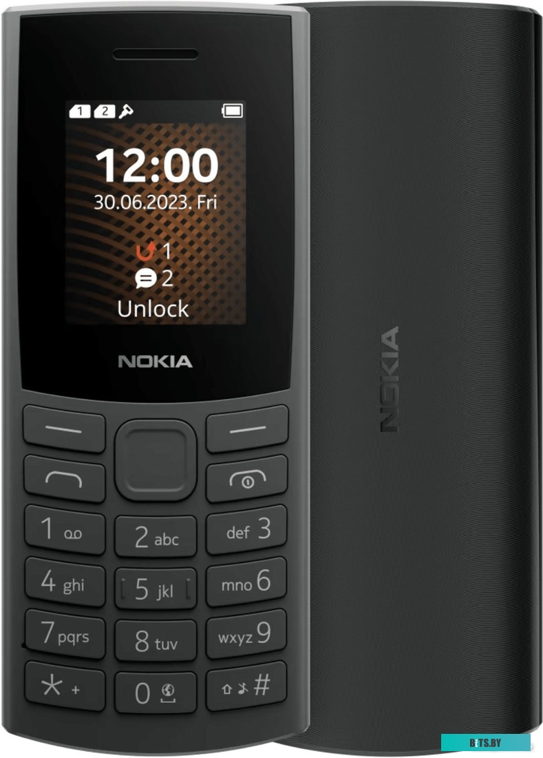 Кнопочный телефон Nokia 106 (2023) Dual SIM TA-1564 (угольный)