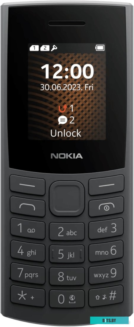 Кнопочный телефон Nokia 106 (2023) Dual SIM TA-1564 (угольный)