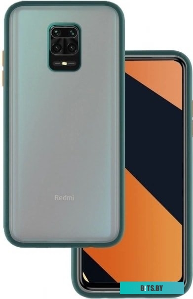Case Acrylic для Xiaomi Redmi Note 9 Pro/Redmi Note 9S (зеленый)