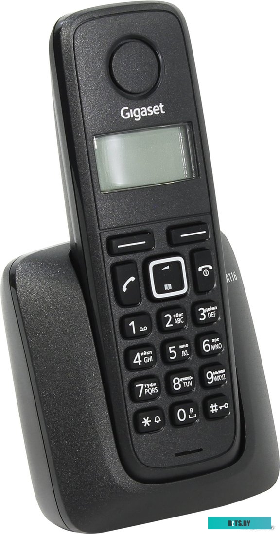 Радиотелефон Gigaset A116 (черный) <S30852-H2801-S301>
