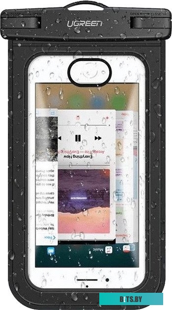 50919_ Чехол UGREEN LP186 (50919) Waterproof Case for Phone водонепроницаемый для телефона. Цвет: черный/прозрачный UGREEN LP186 (50919) Waterproof Ca