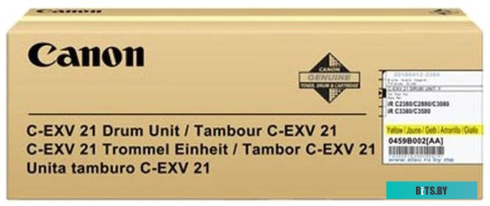 Фотобарабан Canon C-EXV21Y для IRC2880/3380. Жёлтый. 53000 страниц. 0459B002BA  000