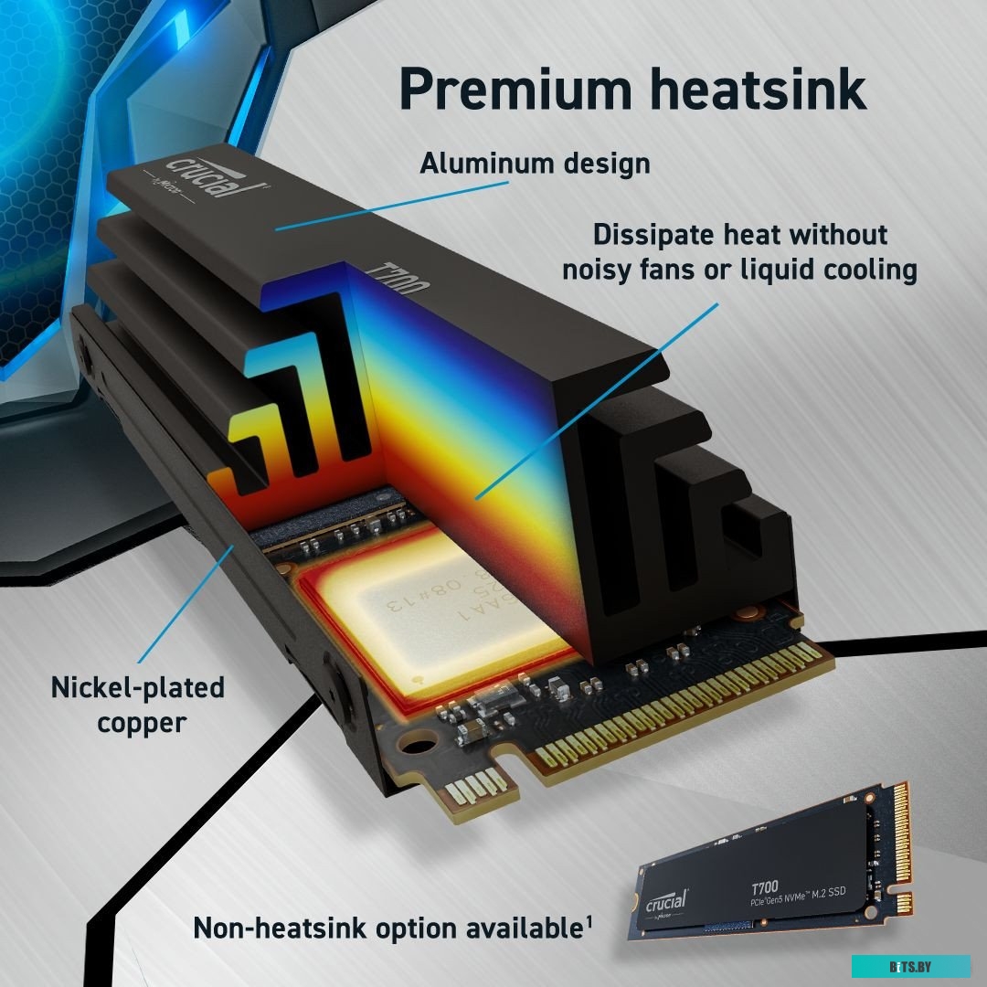 Внутренний твердотельный накопитель Crucial T700 CT1000T700SSD3