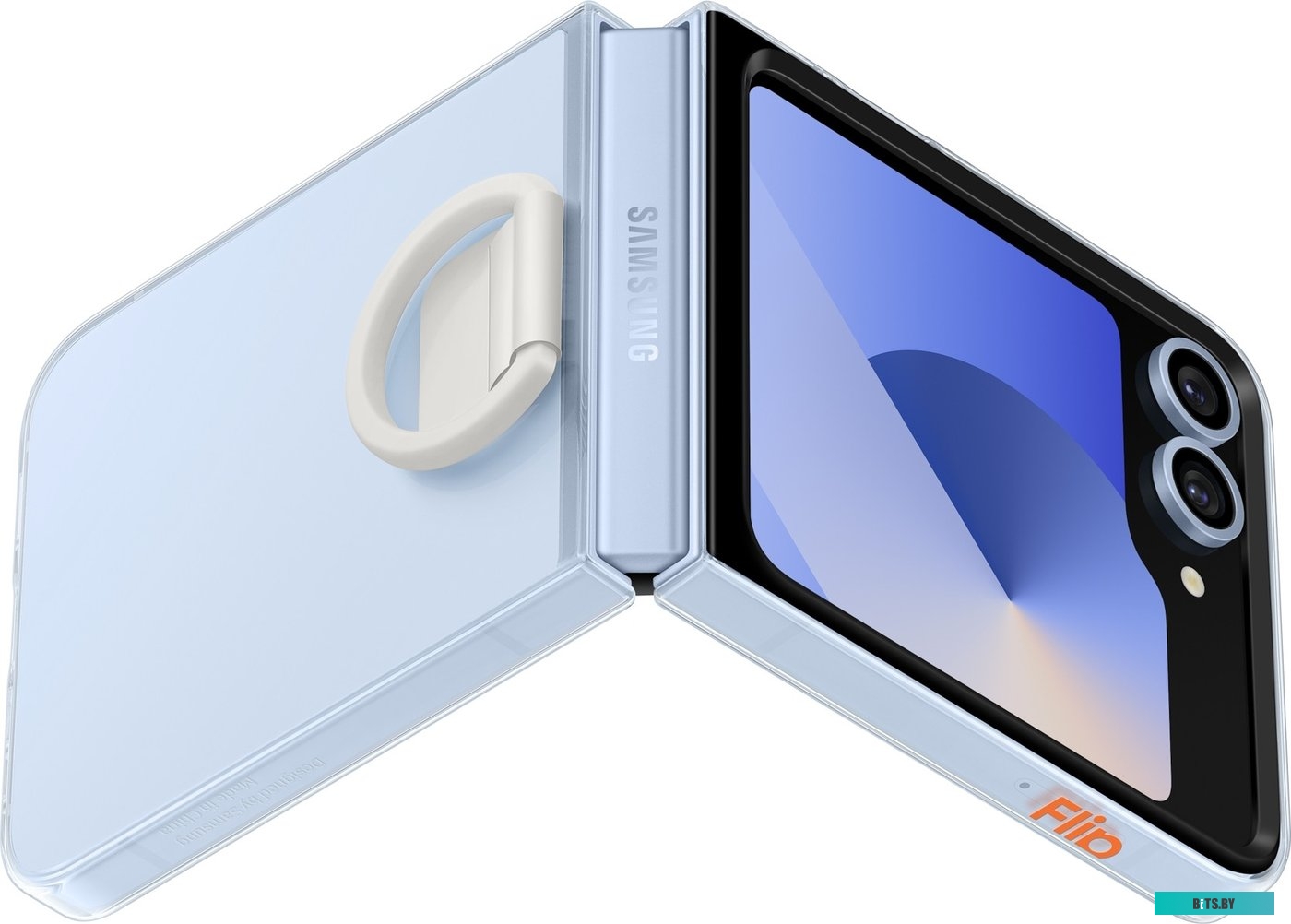 EF-UF741CTEGRU Защитная пленка для экрана Samsung для Samsung Galaxy Z Flip6 прозрачная, 2 шт, с аппликатором для разглаживания, прозрачный [ef-uf741c