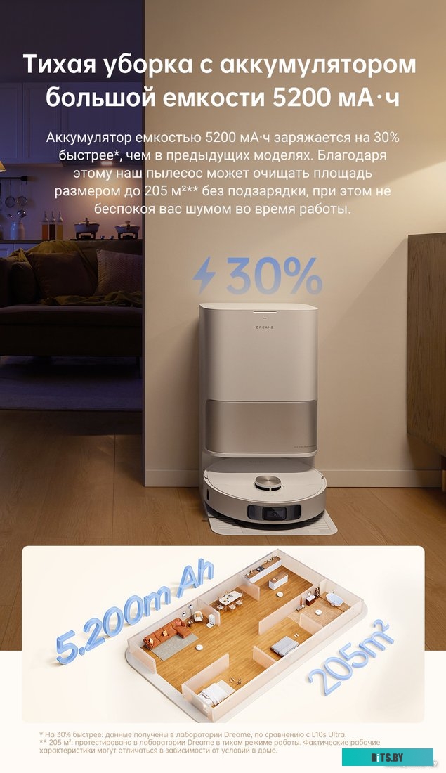 RLL82CE Пылесос Робот VACUUM L10S PRO ULTRA (HEAT) WHITE DREAME