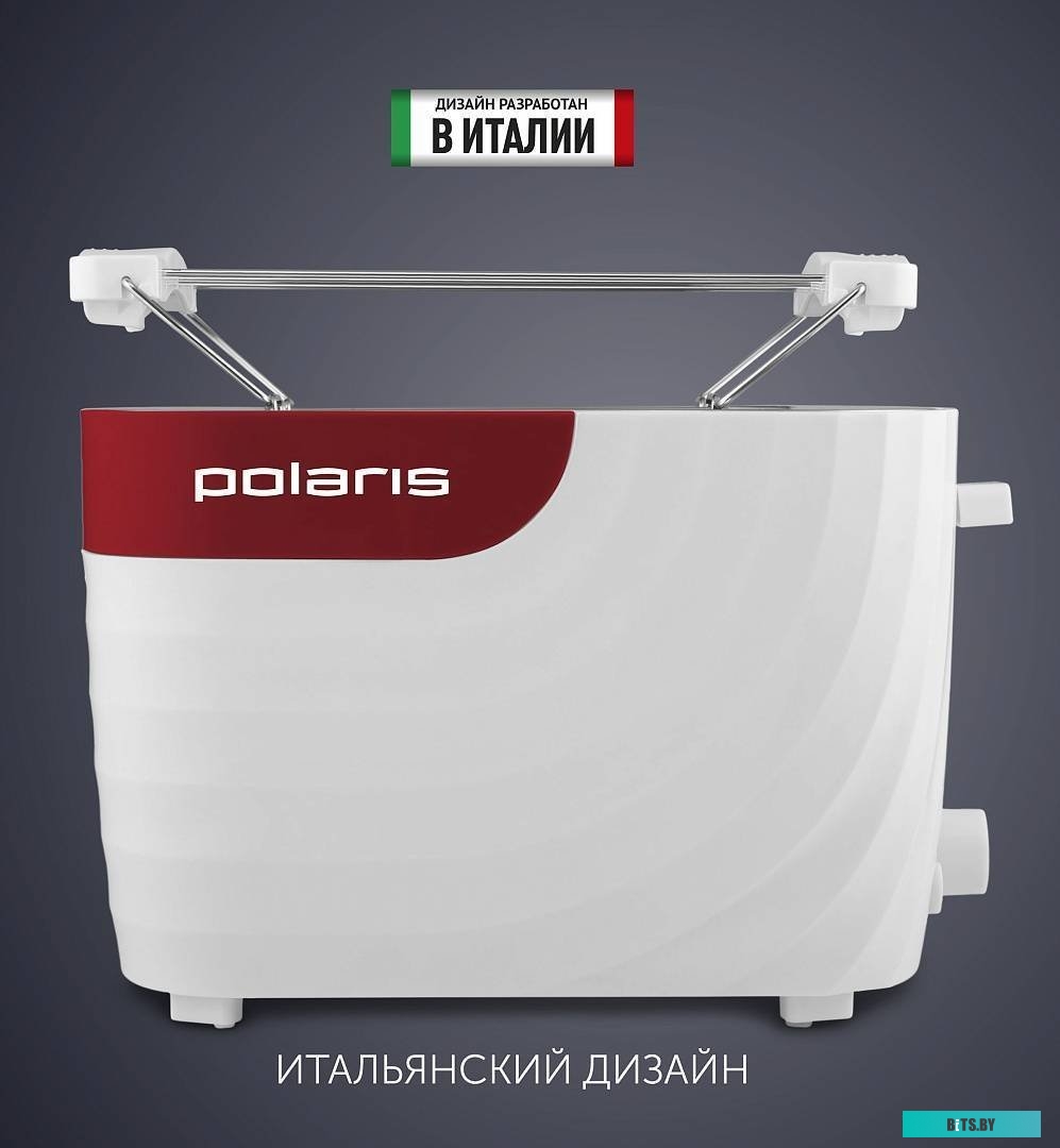 PET 0720 Тостер Polaris PET 0720,  белый/красный