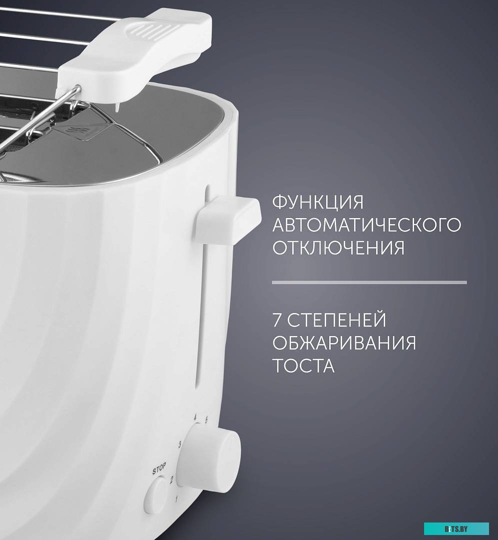 PET 0720 Тостер Polaris PET 0720,  белый/красный