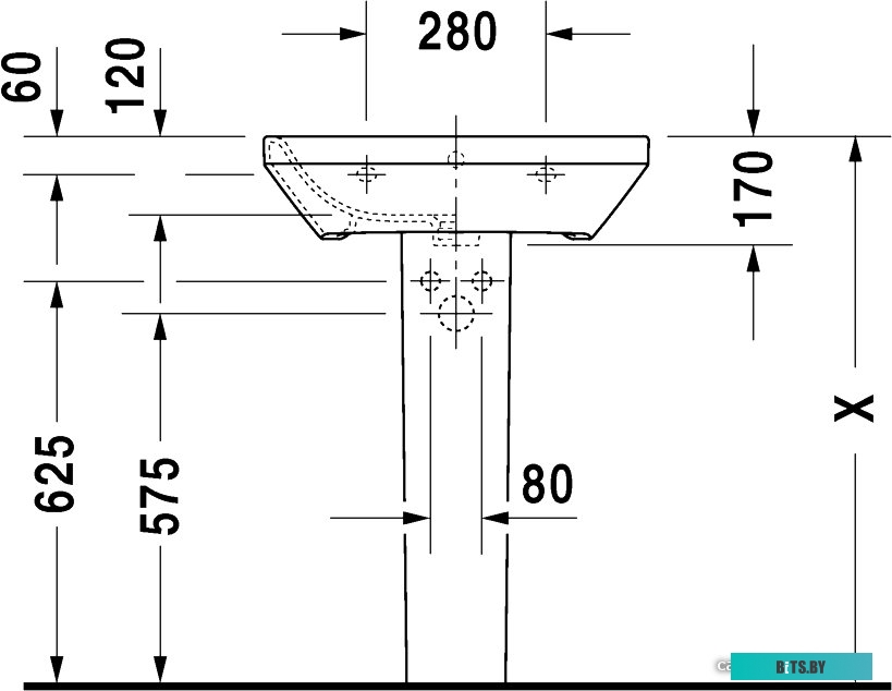 25196000 Вытяжка встраиваемая BO-4601 K6 25196000 GEFEST