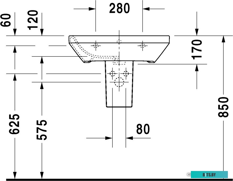 25196000 Вытяжка встраиваемая BO-4601 K6 25196000 GEFEST
