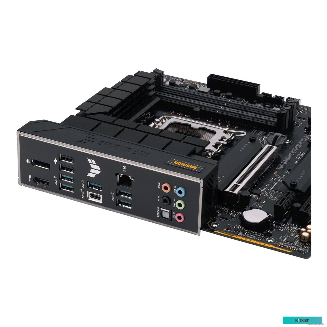 90MB1DI0-M0EAY0 Материнская плата mATX ASUS TUF GAMING B760M-PLUS D4 (LGA1700, B760, 4*DDR4 (5333), 4*SATA 6G RAID, 2*M.2, 3*PCIE, 2.5Glan, HDMI, DP, 