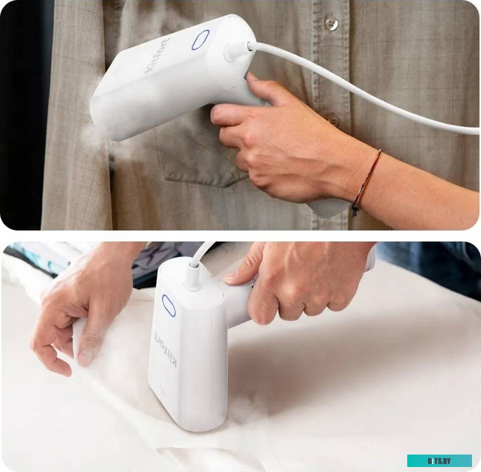 КТ-9191-3 Отпариватель ручной KitFort КТ-9191-3,  белый  / синий