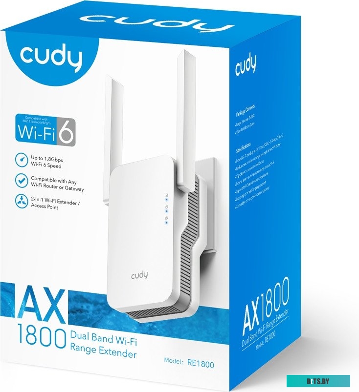 Ретранслятор Wi-Fi Cudy RE1800 2.0