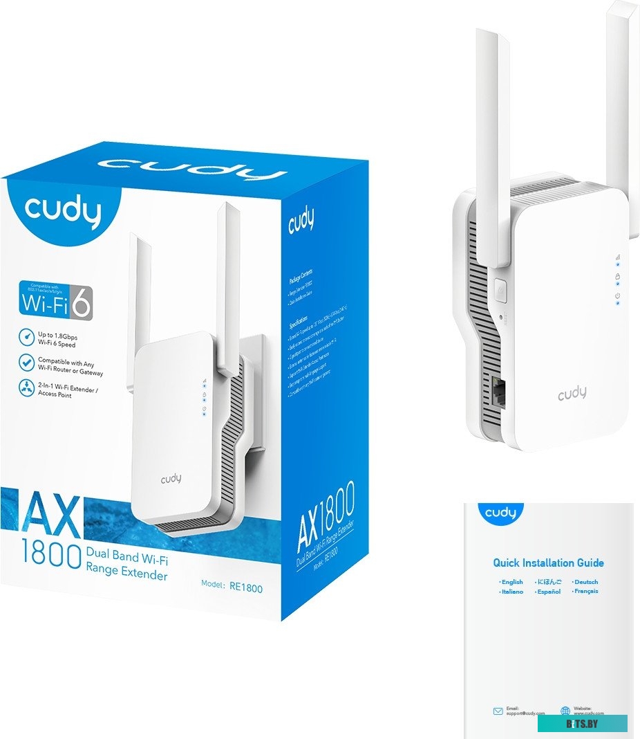 Ретранслятор Wi-Fi Cudy RE1800 2.0
