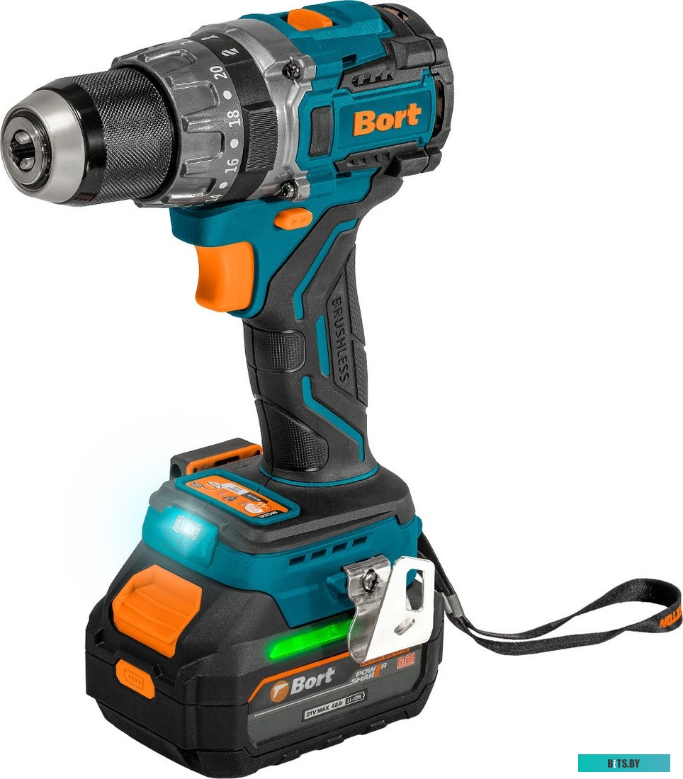 Дрель-шуруповерт Bort BAB-21U 93414837 (с 2-мя АКБ, кейс)