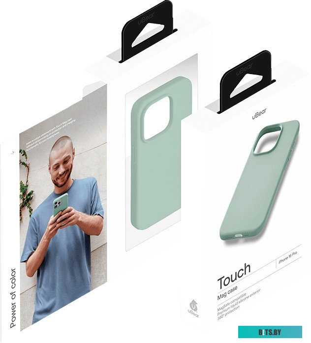 CS411CM63PTH-I24M uBear Touch Mag Case для Apple iPhone 16 Pro (холодная мята)