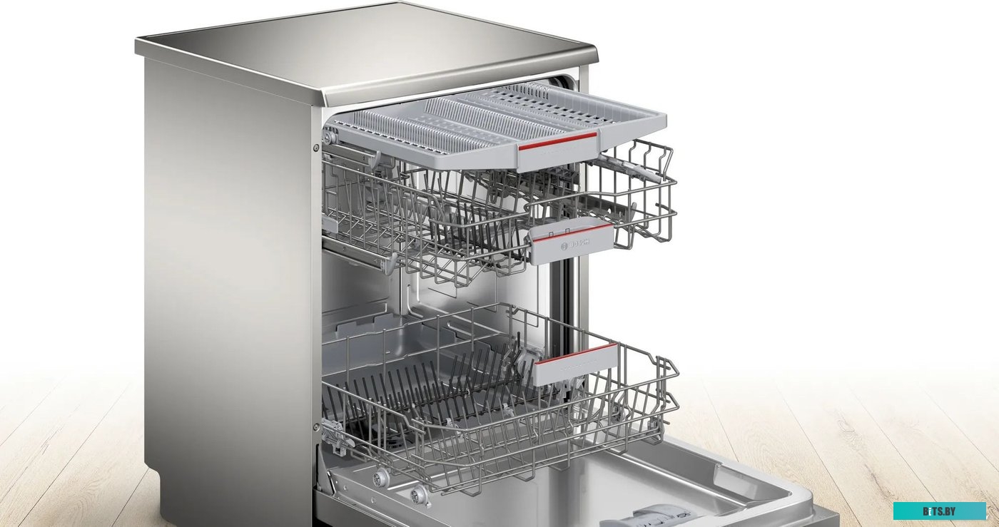 SMS4HVI00E Посудомоечная машина Bosch Serie 4 SMS4HVI00E,  полноразмерная, напольная, 60см, загрузка 14 комплектов, серебристая