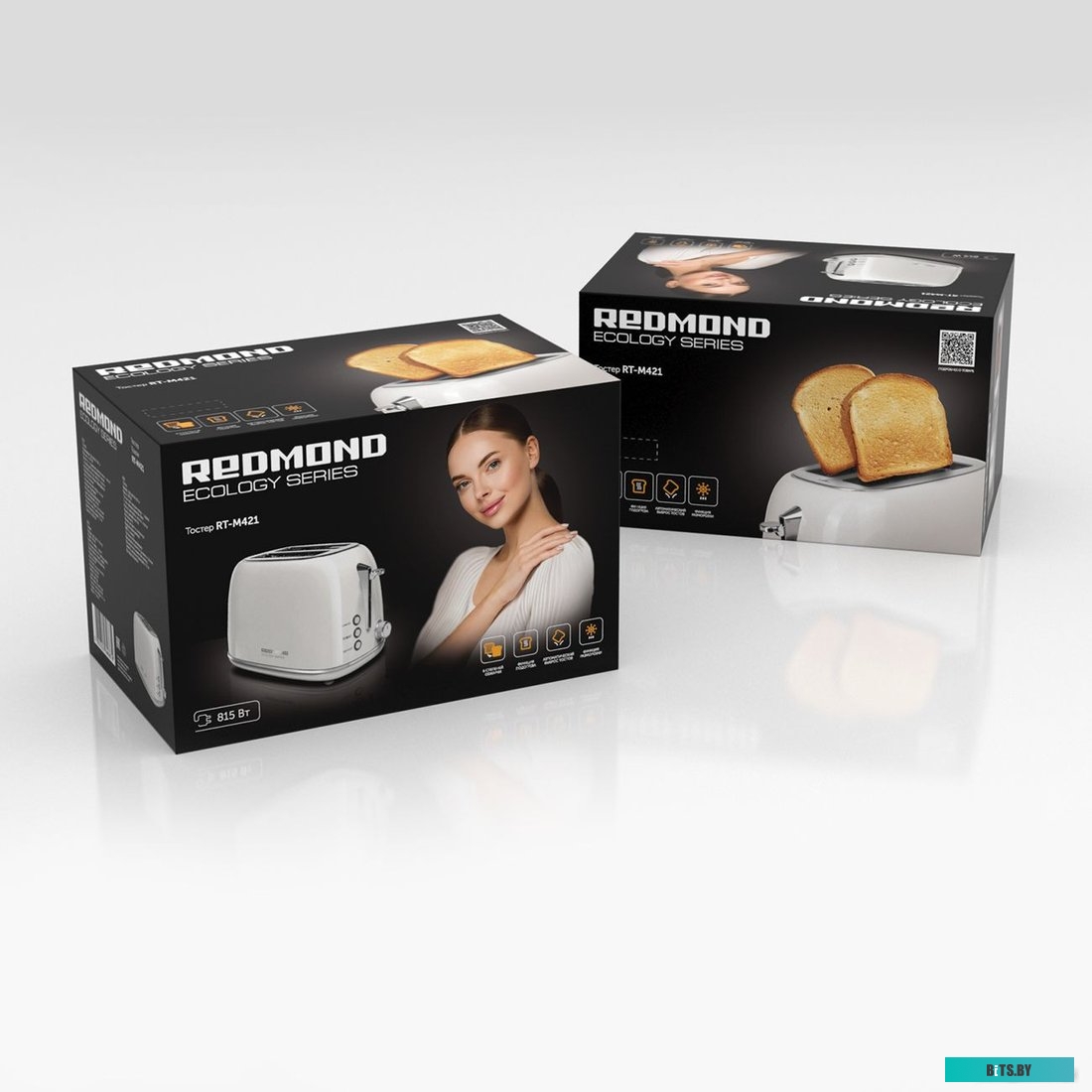 RT-M421 Тостер Redmond RT-M421,  серый