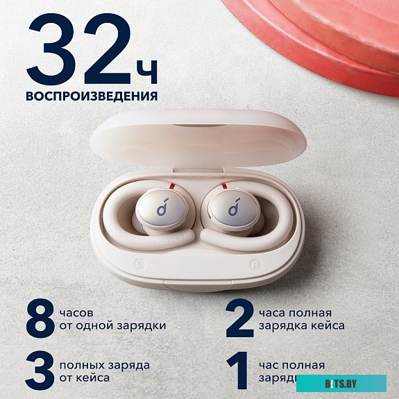 Наушники (Гарнитура) Anker SoundCore Sport X10 (белый) <A3961G21>