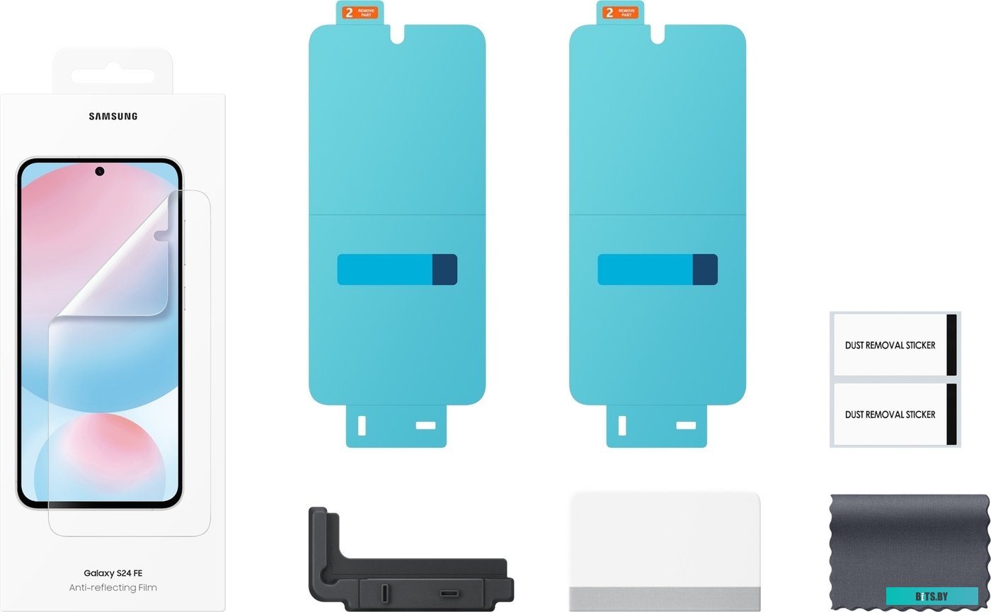 EF-US711CTEGRU Защитная пленка для экрана Samsung для Samsung Galaxy S23 FE прозрачная, 2 шт, с аппликатором для разглаживания, прозрачный [ef-us711ct