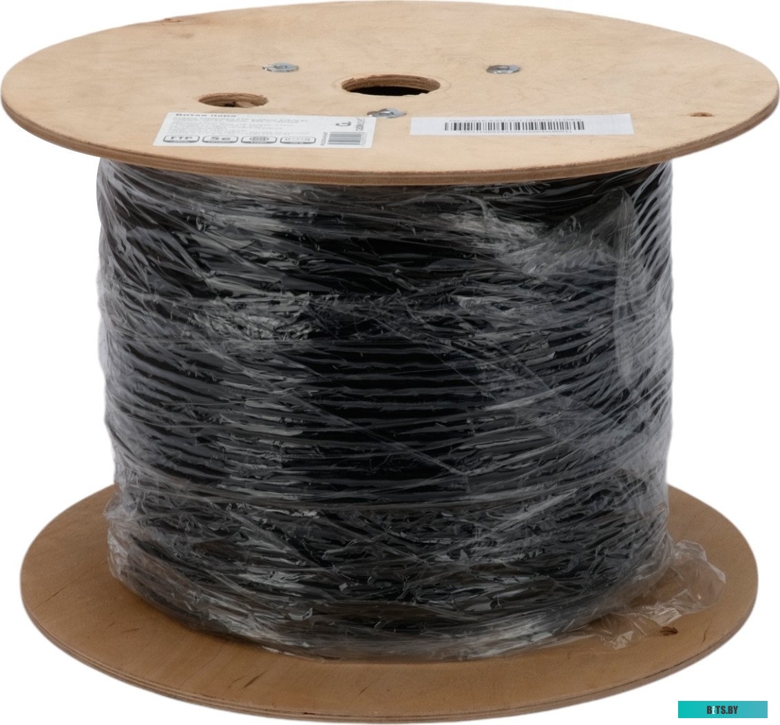 Cablexpert [FPC-5051E-4-CU-OUT] Кабель Cablexpert (Р) FTP outdoor 4x2x0.51, медный, кат.5e, однож., 305м, катушка, черный FPC-5051E-4-CU-OUT