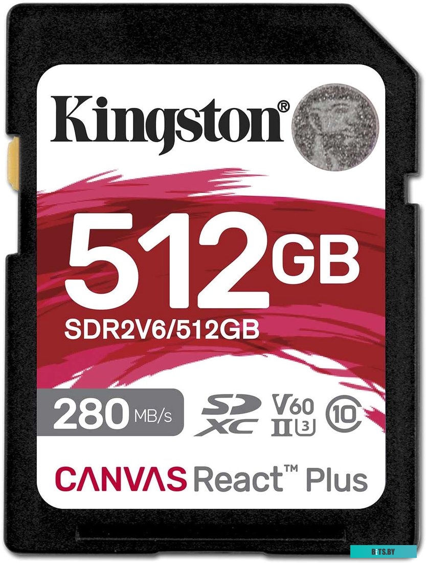 Карта памяти Kingston Canvas React Plus V60 SDR2V6/512GB