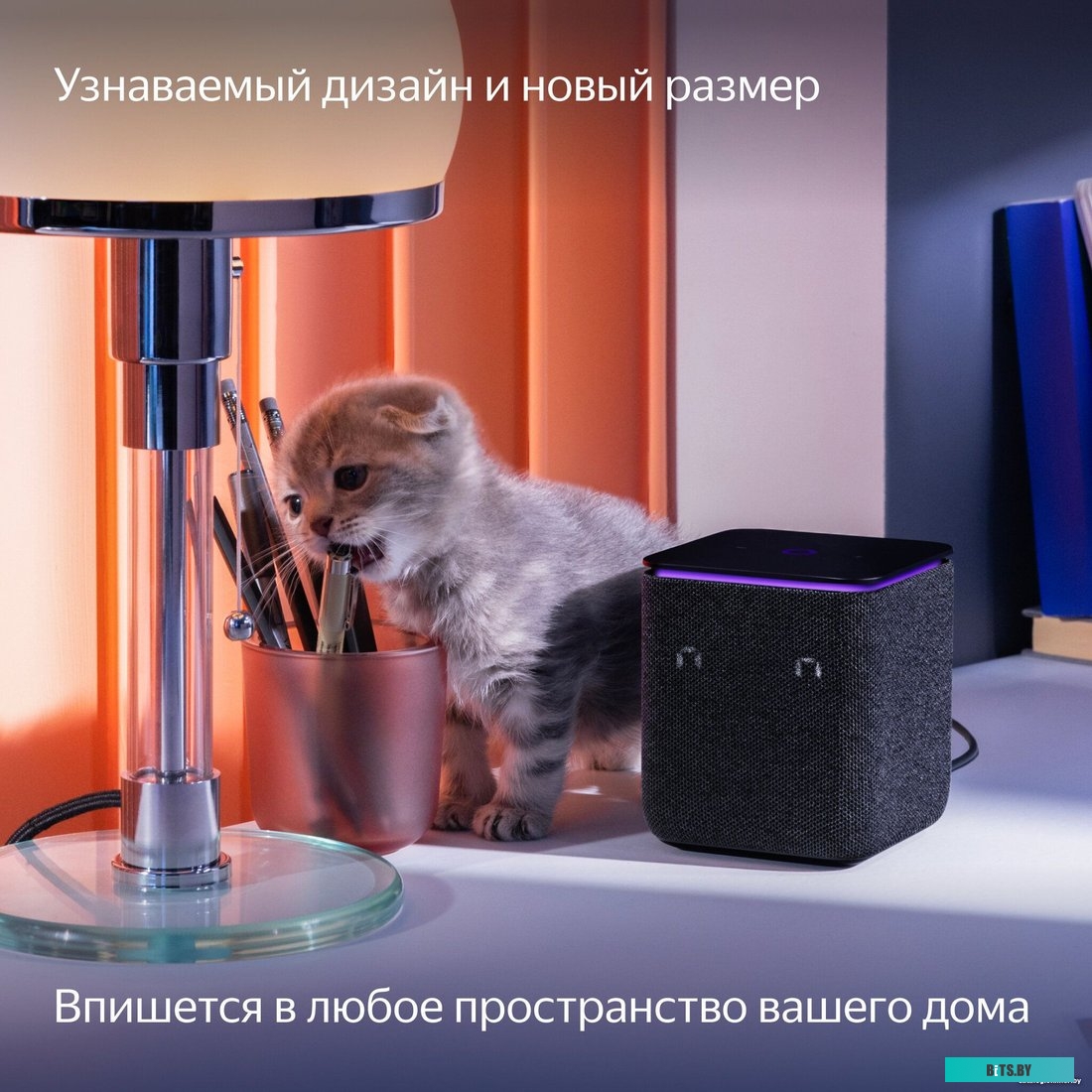 Умная колонка Яндекс Станция Миди с Алисой, с Zigbee, 24Вт, черный/black YNDX-00054BLK