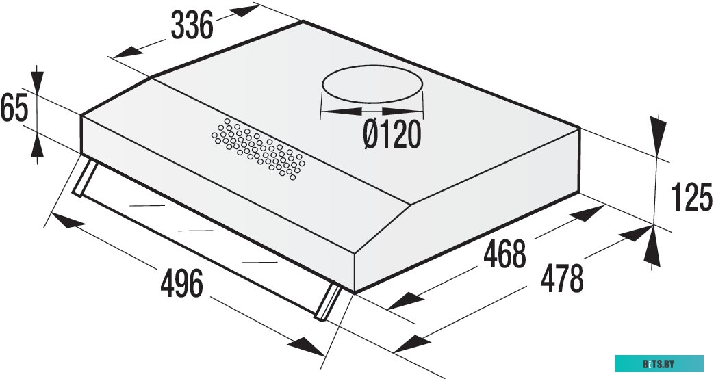 WHU529EX/M Вытяжка козырьковая Gorenje WHU529EX/M, управление кнопочное, нержавеющая сталь