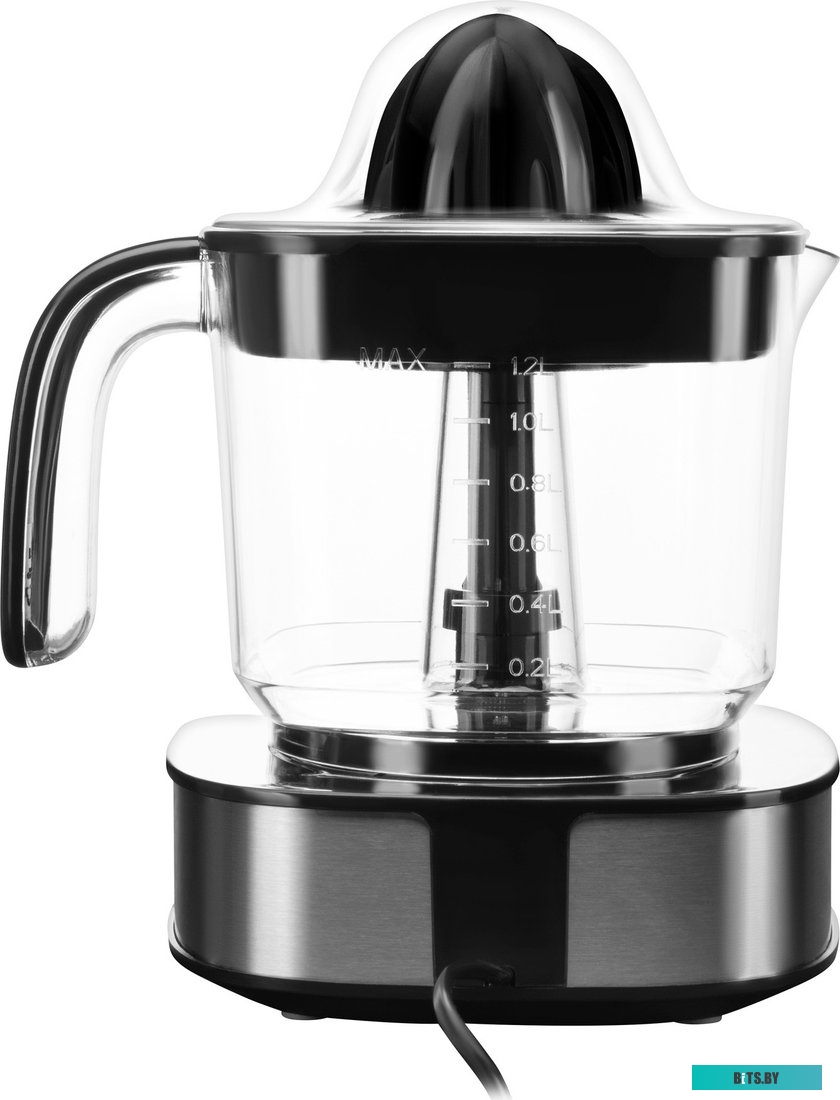 HY-JC4123 Соковыжималка цитрусовая Hyundai HY-JC4123 30Вт рез.сок.:1200мл. черный/нержавеющая сталь