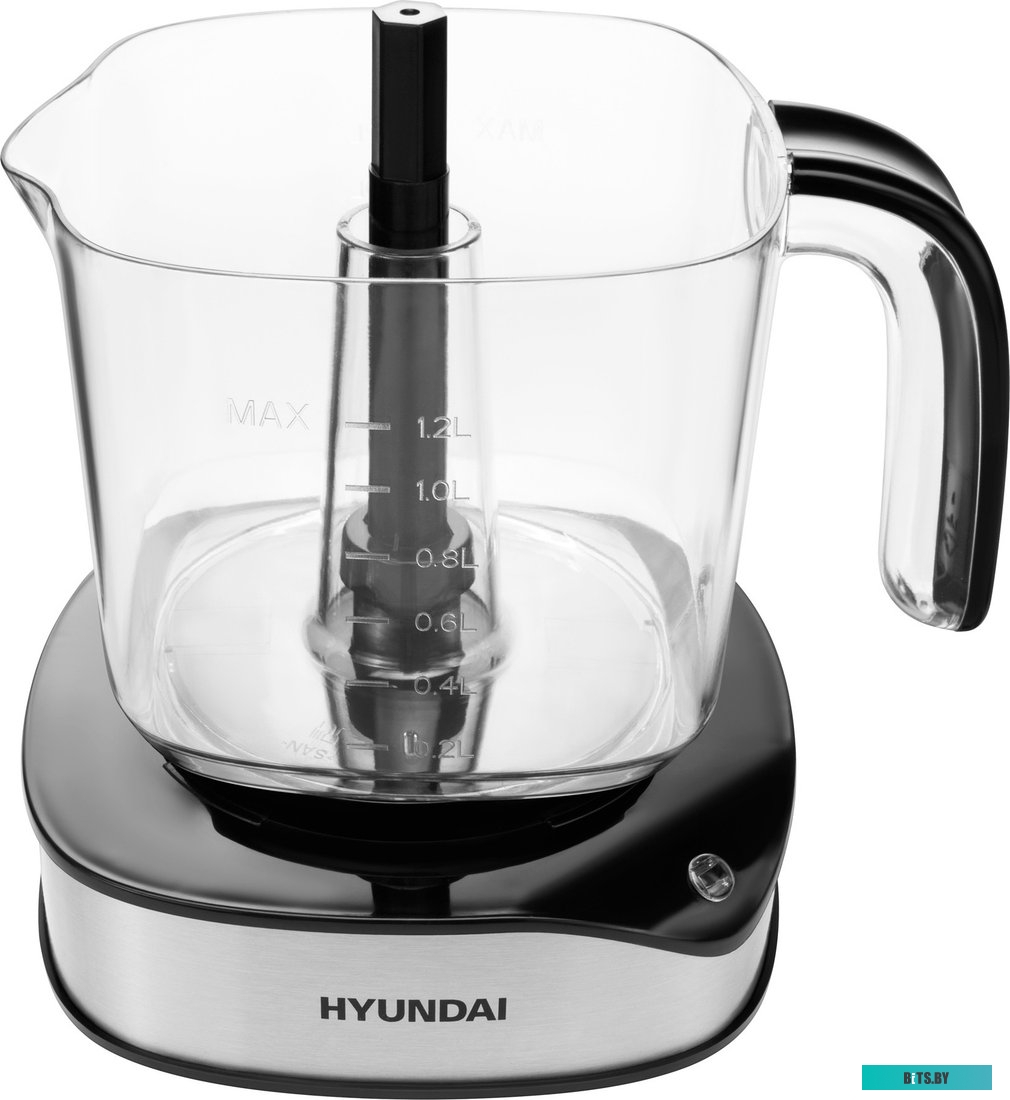 HY-JC4123 Соковыжималка цитрусовая Hyundai HY-JC4123 30Вт рез.сок.:1200мл. черный/нержавеющая сталь