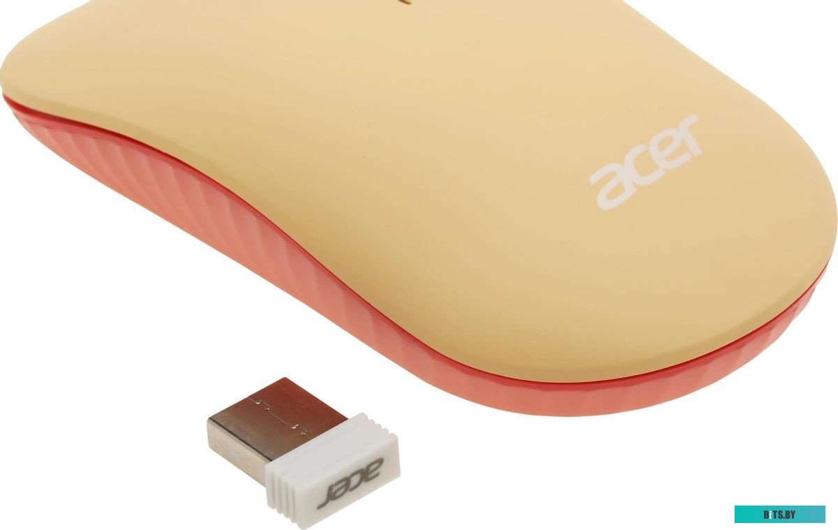 Комплект (клавиатура+мышь) Acer OCC205, USB, беспроводной, бежевый [zl.accee.00f]