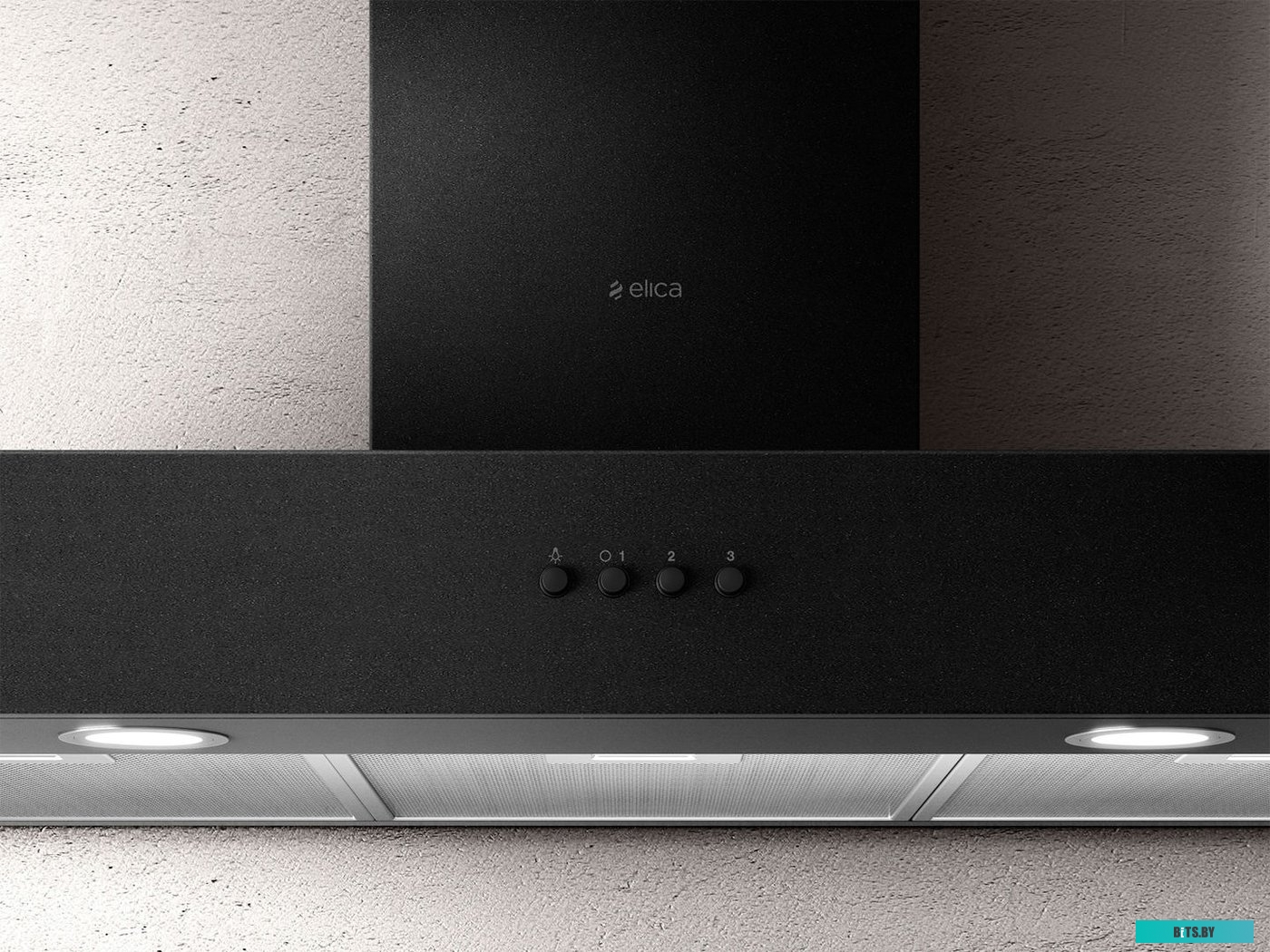 PRF0147736 Вытяжка каминная Elica Spot Urban Cast Iron/A/90,  черный,  кнопочное управление [prf0147736]