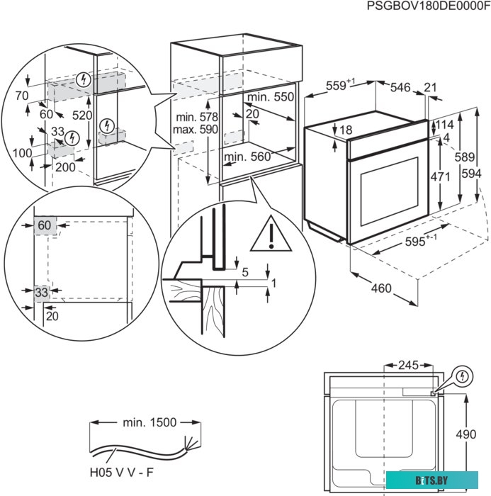 EOB7S31Z Духовой шкаф Electrolux EOB7S31Z,  черный