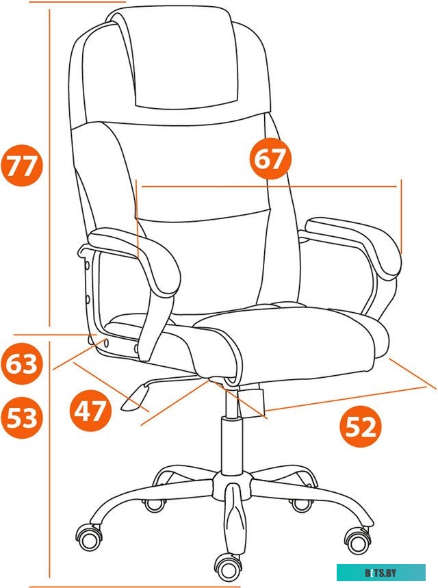 TetChair Bergamo (ткань, хром 22/темно-серый F68)