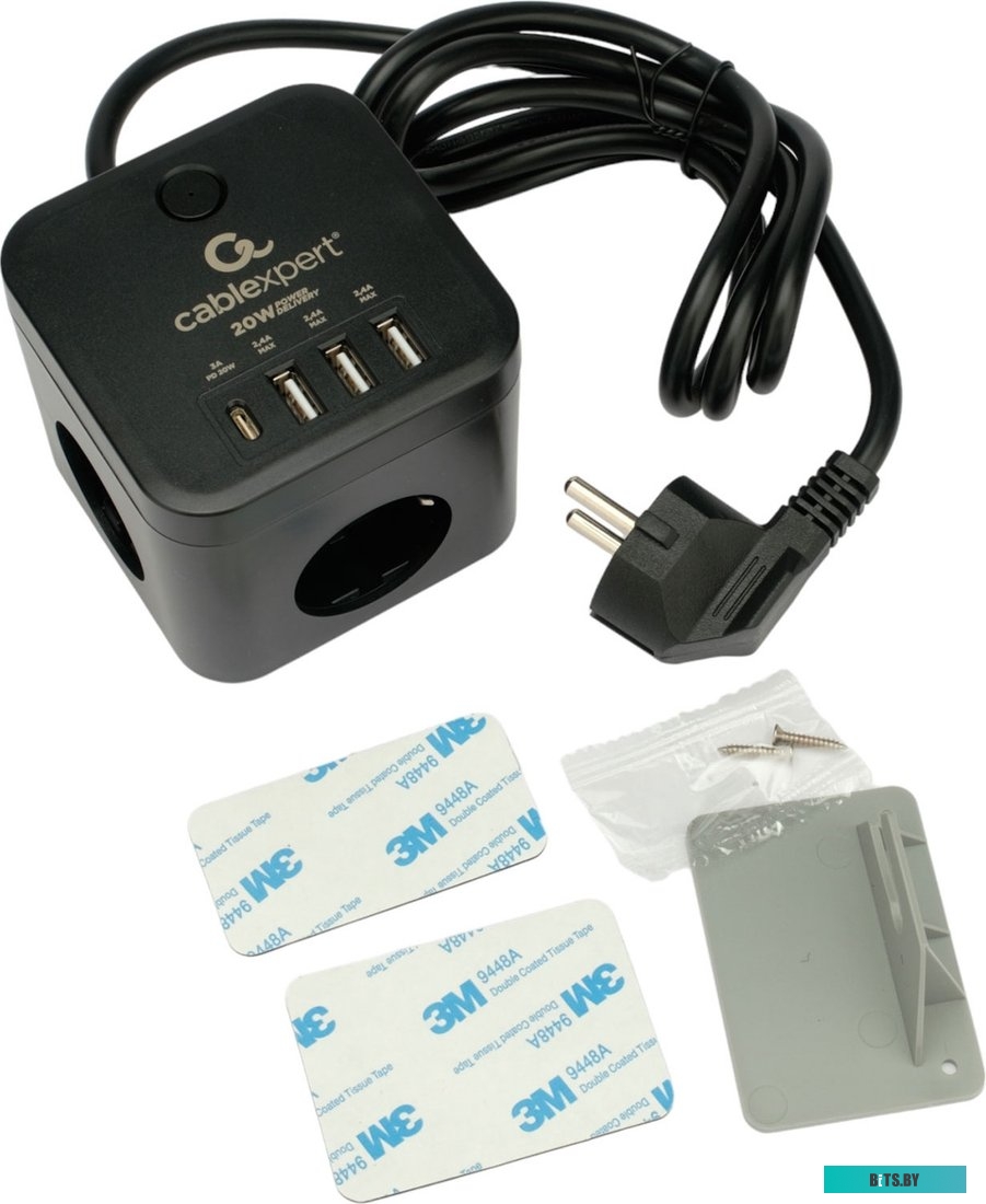 Сетевой фильтр Cablexpert CUBE-3-CU3-B-1.5 CUBE-3-CU3-B-1.5