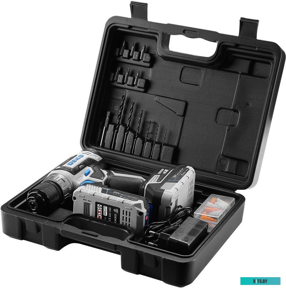 080-1001 6974129108210 Deko DKCD20V PRO 080-1001 (с 2-мя АКБ, кейс, оснастка)
