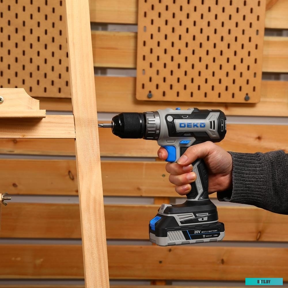 080-1001 6974129108210 Deko DKCD20V PRO 080-1001 (с 2-мя АКБ, кейс, оснастка)