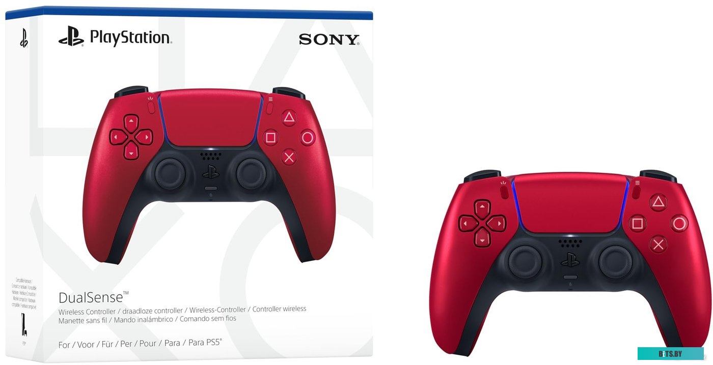 Sony DualSense (вулканический красный)