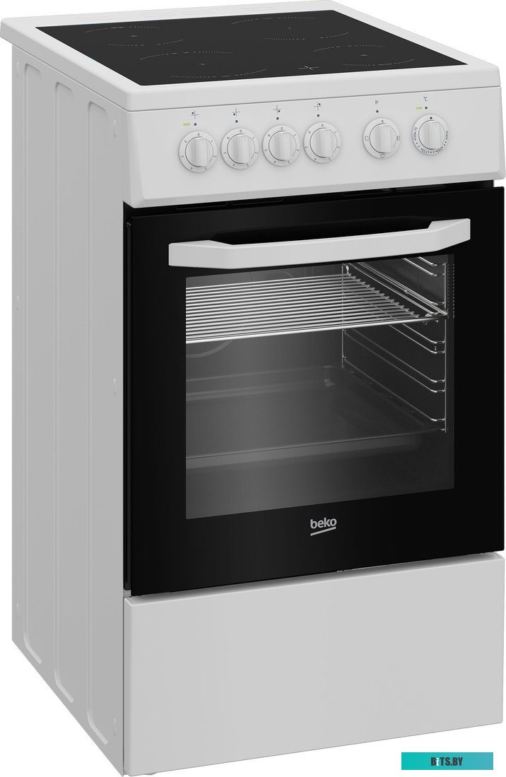 7786986782 Электрическая плита Beko FFSS57000W,  стеклокерамика,  белый [7786986782]