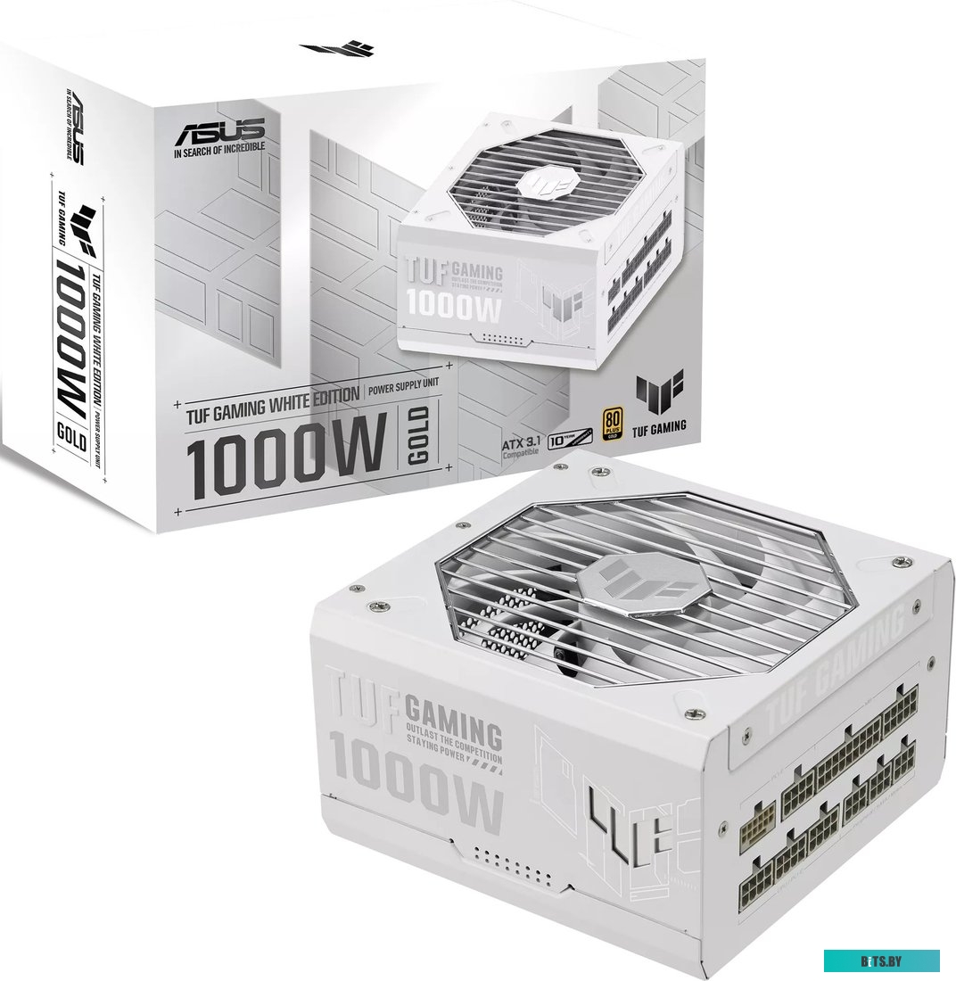 Блок питания ASUS TUF-GAMING-1000G-WHITE /PSU, CE+UK (90YE00S5-B0NA00) 90YE00S5-B0NA00