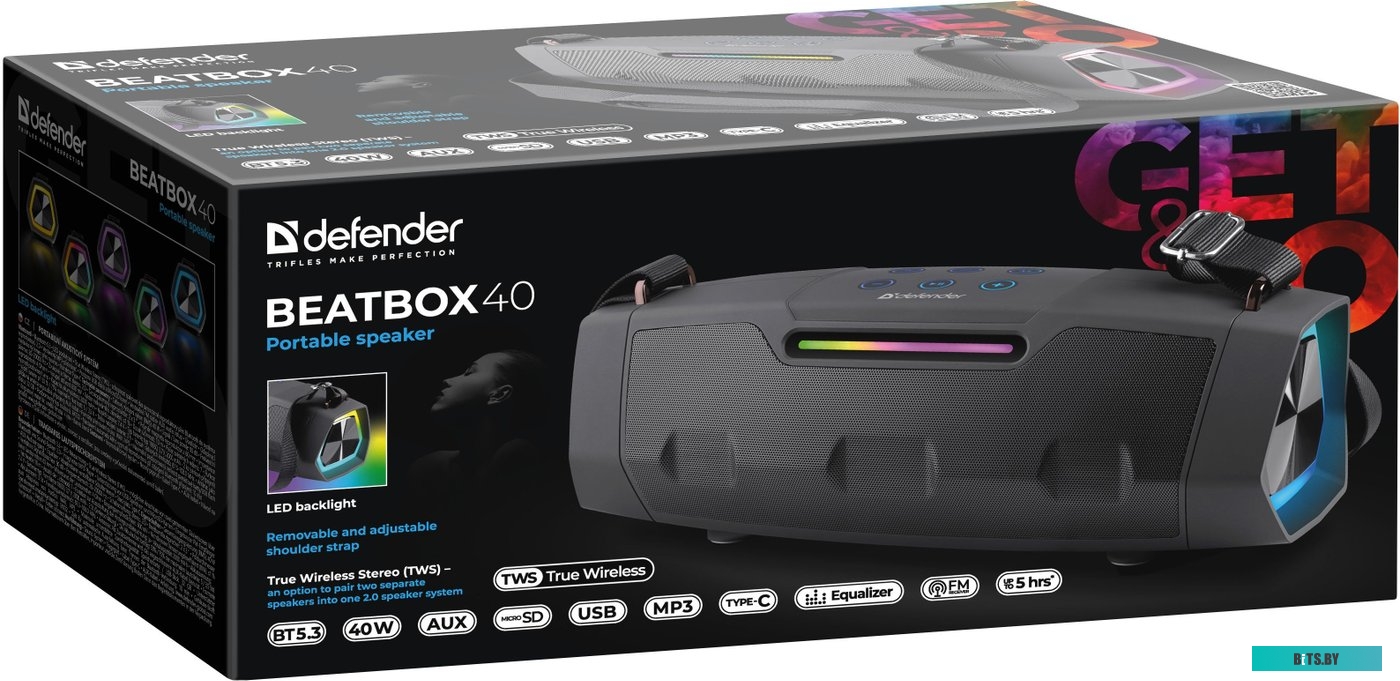 Портативная колонка Defender Beatbox 40 65640