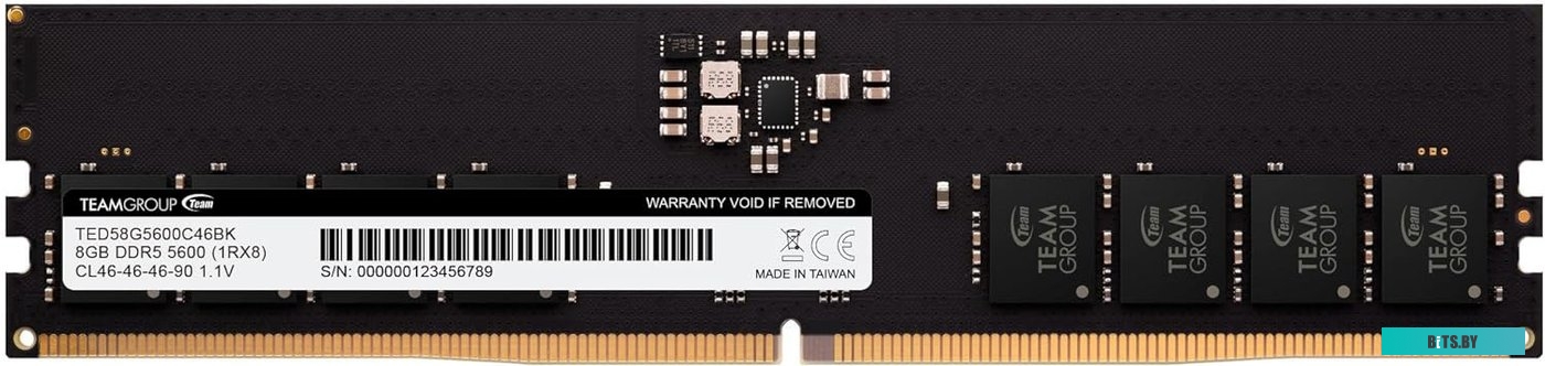 Оперативная память Team Elite 8ГБ DDR5 5600 МГц TED58G5600C4601