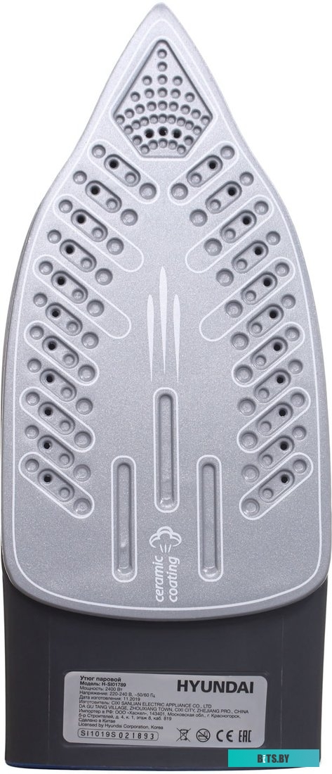 H-SI01789 Утюг Hyundai H-SI01789,  2400Вт,  серый/темно-синий