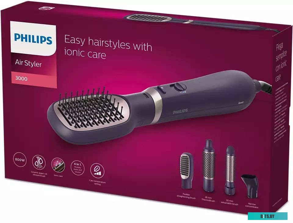 BHA313/00 Фен-щетка Philips BHA313/00 фиолетовый