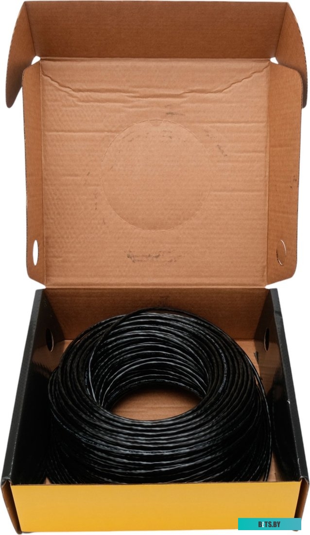 Кабель UTP cat 5E Cablexpert UPC-5051E-4-CU-OUT/100, UTP outdoor 4x2x0.51, медный, кат.5e, однож., 100м, box, черный UPC-5051E-4-CU-OUT/100