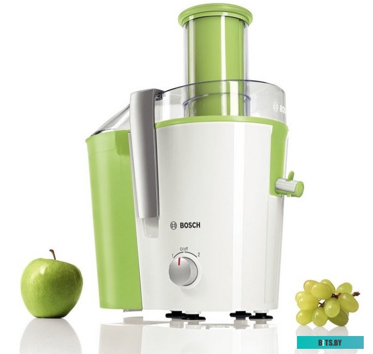 MES25G0 Соковыжималка центробежная Bosch MES25G0 700Вт рез.сок.:1250мл. белый/зеленый