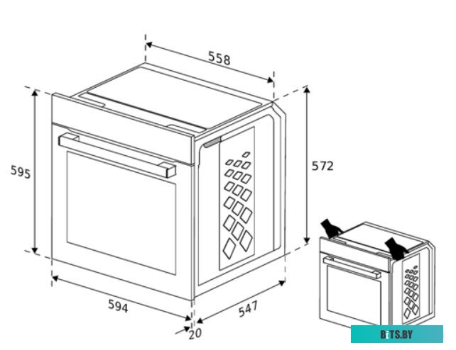 869891000070 Духовой шкаф HOTPOINT FE9 831 JSH WHG,  белый
