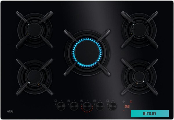 HKB75453NB Газовая варочная панель AEG HKB75453NB,  независимая,  черный