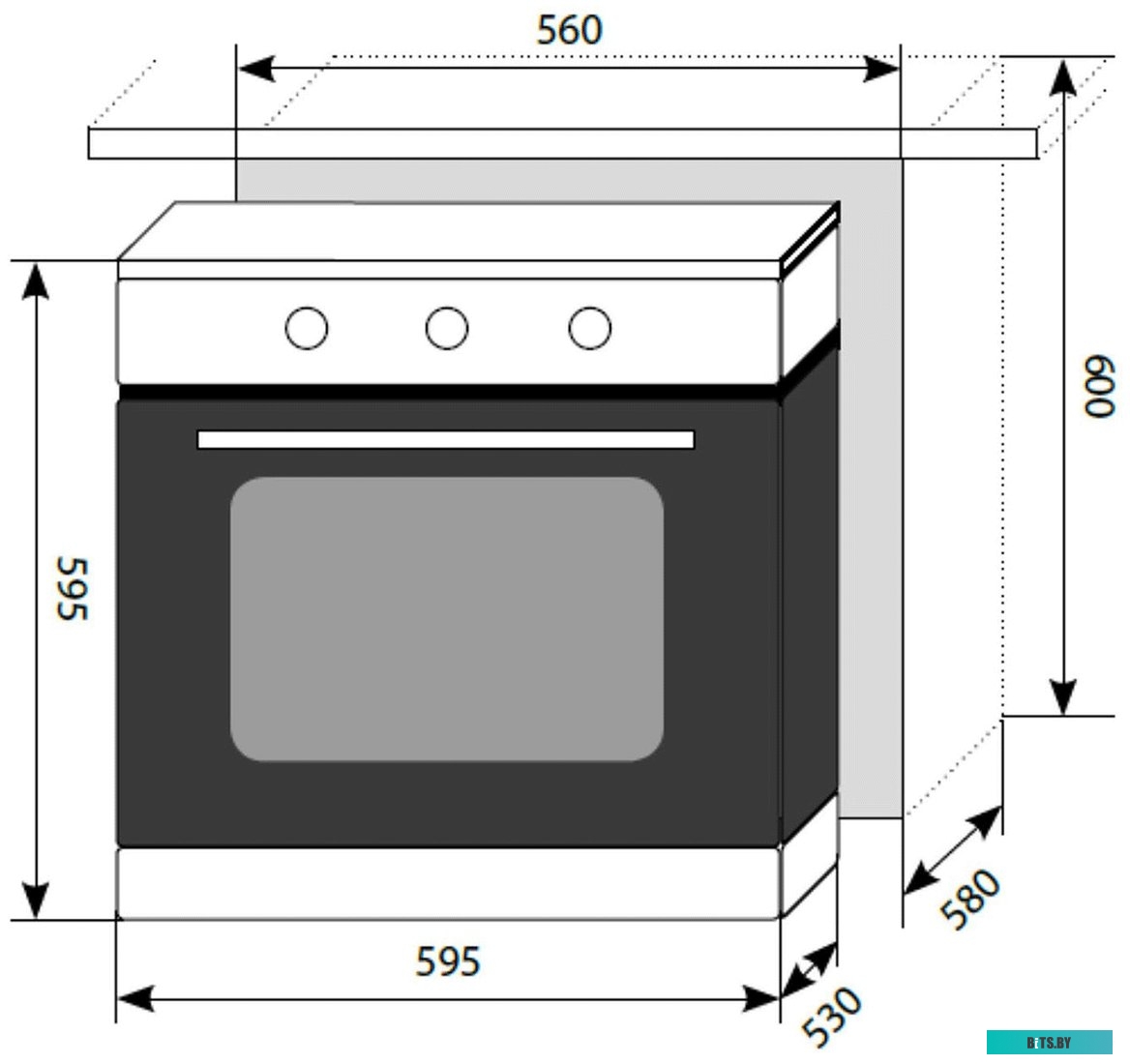 CHAO000419 Газовая варочная панель LEX GVG 433 BBL,  независимая,  черный
