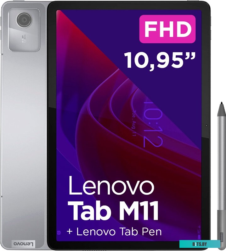 ZADB0243RU Lenovo Tab M11 TB330XU 4GB/128GB LTE (серый, с чехлом)