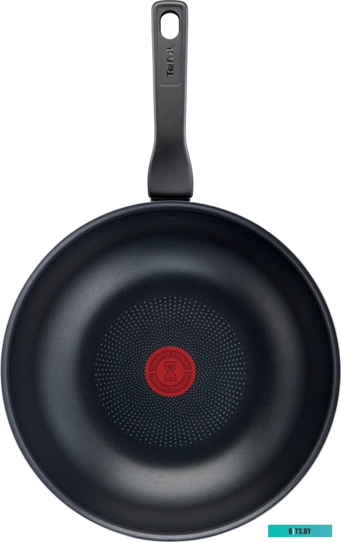 9100048319 Сковорода ВОК (WOK) Tefal Force 4218628, 28см, без крышки,  черный [9100048319]